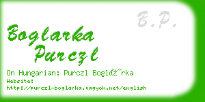 boglarka purczl business card